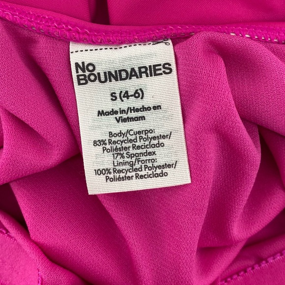 🌺 3/$25 🌺 No Boundaries | Women’s Small Hot Pink One Piece Bathing Suit | NWT | - Picture 6 of 8
